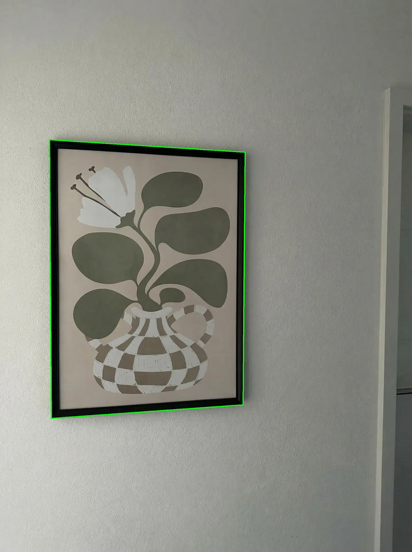 Workflow-Visualisierung: A4-Referenz und Zielbereich werden automatisch erkannt